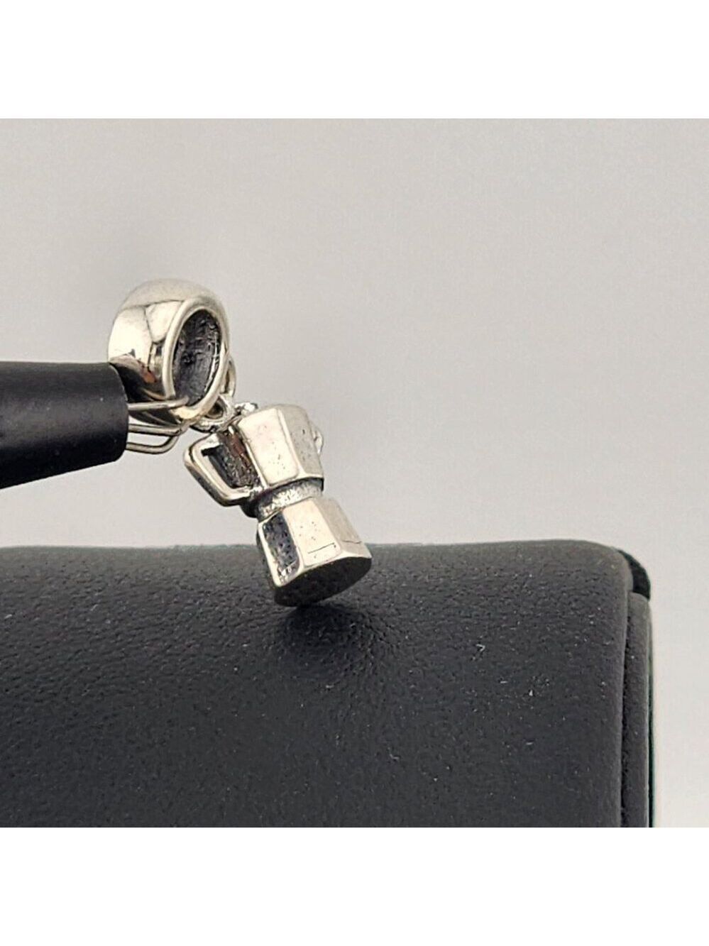 Sterling Silver 925 Coffee Pot Charm | Espresso Maker Pendant - Picture 7 of 8